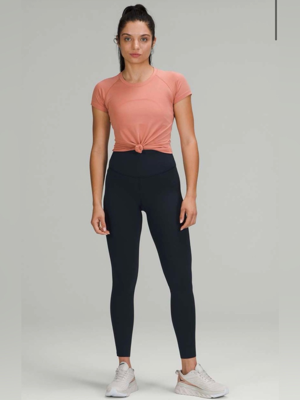 Lululemon Base Pace High-Rise Tight 28” Navy Blue Leggings Size 12 Nulux